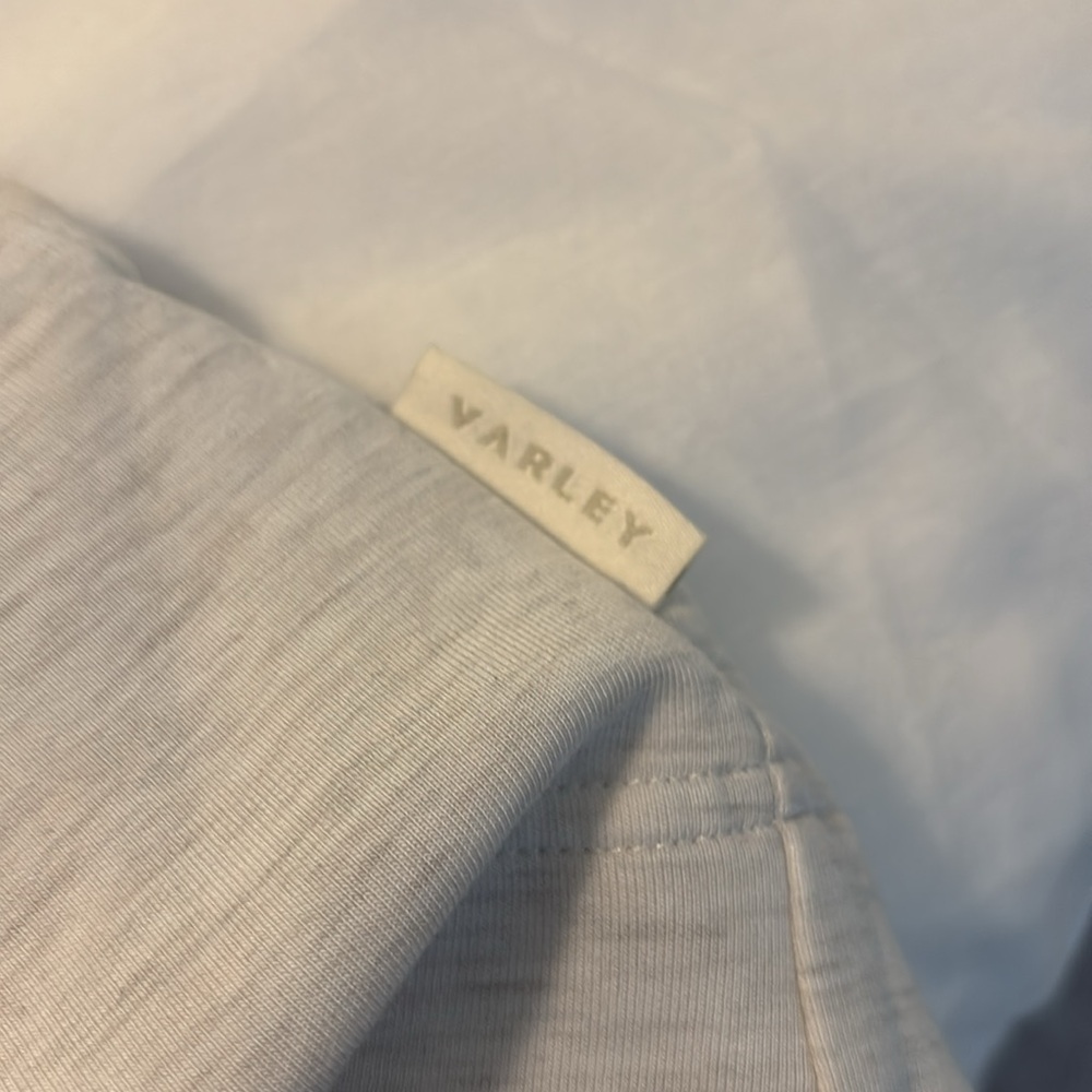 Varley Light Gray Anset wrap jacket SZ XL button closure super soft athleisure - Picture 7 of 16